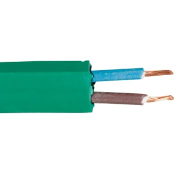 [6234100223] Neopren fladkabel H05RNH2-F 2 x 1,5 mm², grøn T500