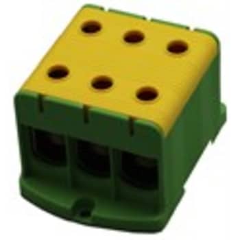 [6221000579] Centech AL/CU Klemme Trippel 35 - 150mm² gul/grøn 320A, 14-24Nm