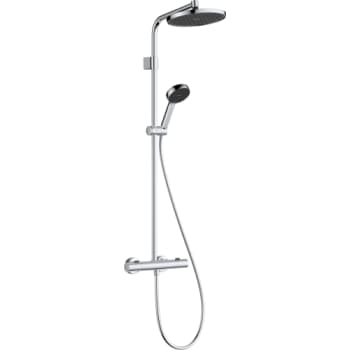 [722130704] hansgrohe Activera S Showerpipe 240 1jet EcoSmart Ecostat Krom