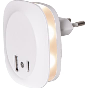 [6644005656] Star Trading vågelampe med sensor & USB A og C udgang, hvid