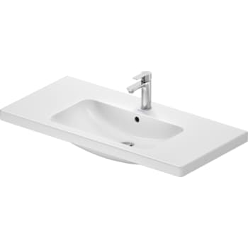 [930234370] Duravit D-Code håndvask, 1000 x 480 mm, med hanehul og overløb