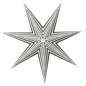 [6648103169] Star Trading Stripe papirstjerne 60cm, grøn