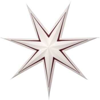 [6648103198] Star Trading Stripe papirstjerne 80cm, rød