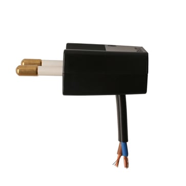 [7800443120] Stikprop V1 vinkel flad uden jord sort