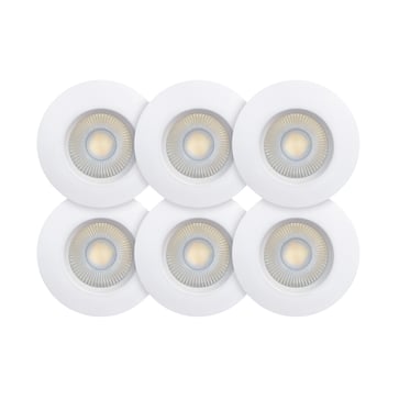 [7842261042] Sabina Low profile CCT 6-pack ISO Mat Hvid 560-590lm 4,9W Indendørs/udendørs DIM IP65