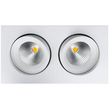 [7845150338] Junistar Square IsoSafe DimToWarm Hvid 2x7W