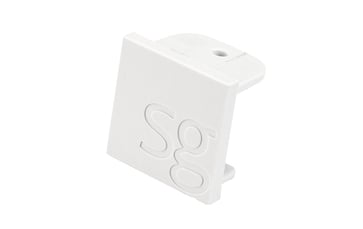 [7857048797] ZIP 230 V endestykke til skinne hvid