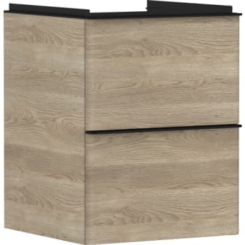 [786701261] HANSGROHE Xelu Q vaskeskab 480x475x605mm 2skuffer MDF naturlig e