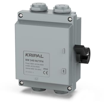 [0918010014] Kripal Sikkerhedsafbryder 40A AC23, 3P+N sidebetjent