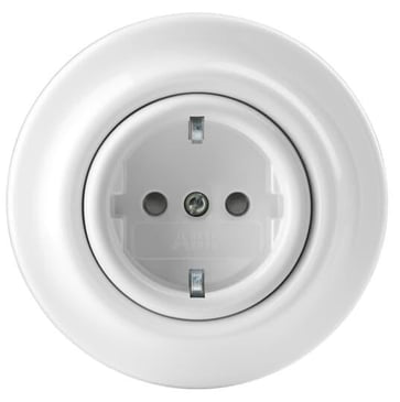 [7817102631] Schuko stikkontakt Glans hvid 16A 250V Decento