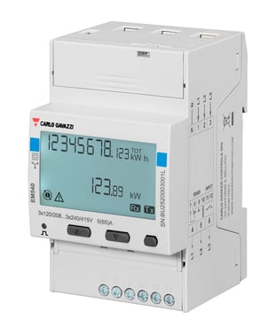 [7898303569] Energimåler 3-faset MID-B 65A direkte Puls DIN 54mm 55°C