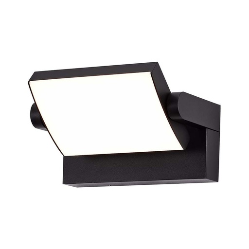 [26673-18351] 17W Væglampe - LED, 3000K, Sort, Høj lysstyrke, Vejrbestandig (IP65)