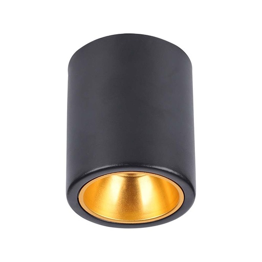 [25654-0] V-Tac Pro GU10 Lampe Rund Sort med 3 års garanti