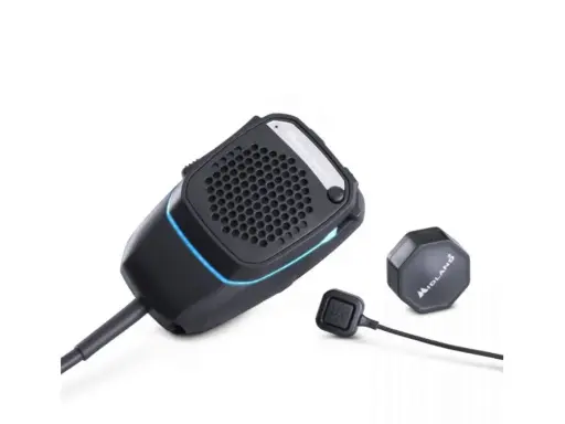 [h54113] MIDLAND - DUAL MIKE - Håndfri mikrofon m. 4pol stik og bluetooth