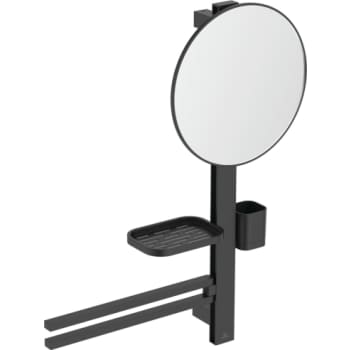 [771679221] Alu+ Spejl & Hylde system Silk Black