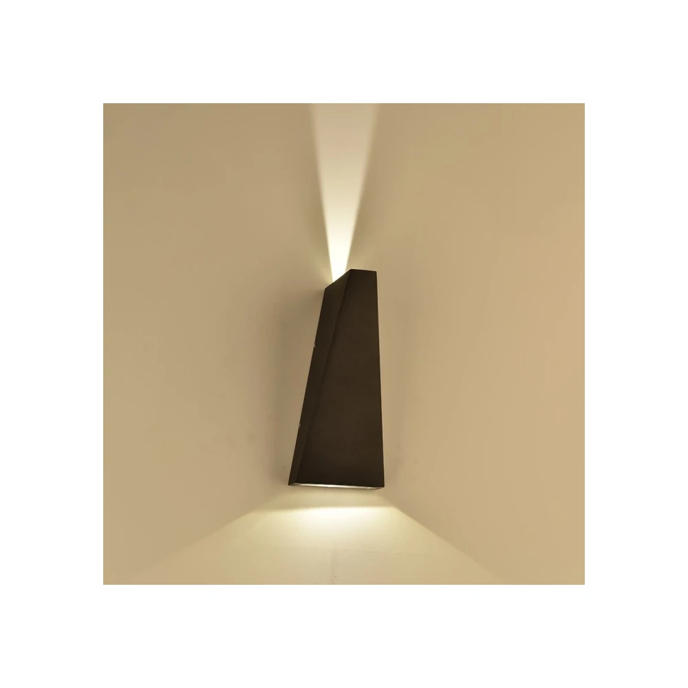 [2820-8139] V-Tac 6W LED Udendørs Væglampe - IP65, 230V, inkl. Lyskilde (Erstatter 50W, 660lm, RA 80)