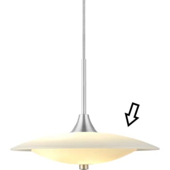 [6241102305] Glas (topglas) til Baroni pendel, Ø30 cm, opal hvid