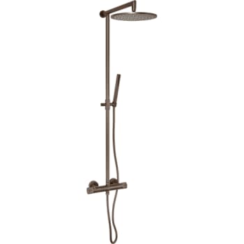 [930235922] Cassøe T8 brusesæt med crystal cut i mat bronze overflade