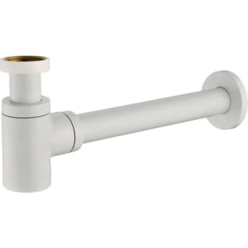[750071520] Lavabo vandlås 1-1/4" til vægmontage, mathvid