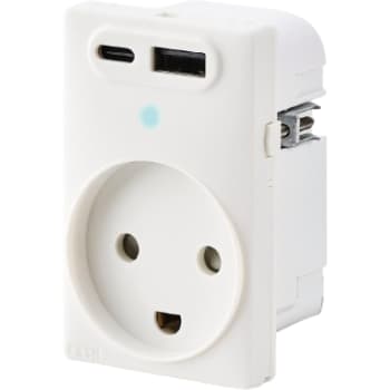 [6217007078] FESH SWITCH Curveline Stikudtag 2 x USB 1,5 m/j - Hvid