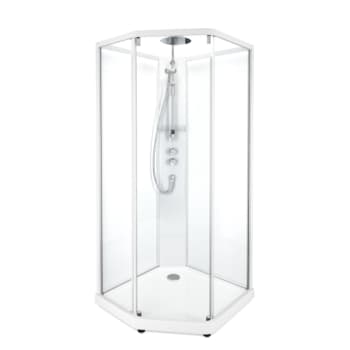 [673970300] Showerama 10-5 comfort femkantet brusekabine,100x100,hv/klar