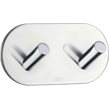 [930230216] Smedbo beslagsboden selvklæbende dobbelt krog, krom stål