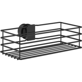 [930230194] Smedbo beslagsboden kurv til brusestang. sort. kurv 250x120 mm.