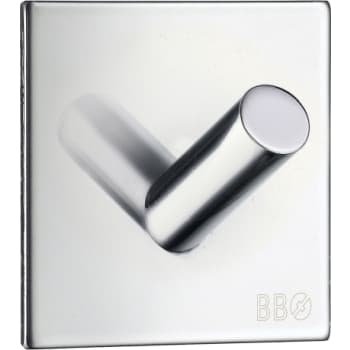 [930230230] Smedbo design enkelkrog krom rustfrit stål selvklæbende 