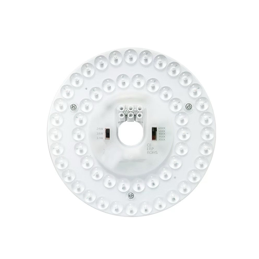 [32861-19805] 24/18/12W LED indsat med linser, flicker free - Ø17 cm, Valgfri CCT, erstat G24, cirkelrør og kompaktrør