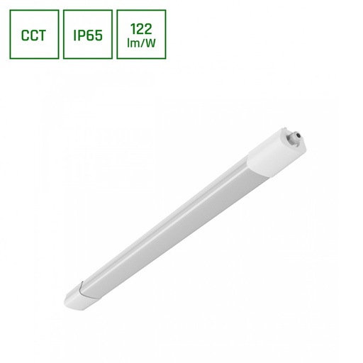 [32852-19797] Spectrum Limea Select LED-armatur 600mm 18W - 3CCT, 230V, 120°, IP65, hvid - Industriel LED-belysning