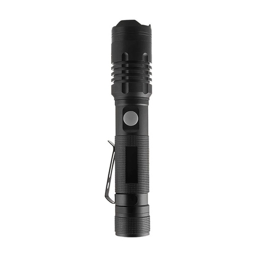 [20034-0] V-Tac 10W LED lygte - 1000 lumens, genopladelig, IP54 - Sort