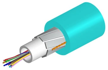[7835305371] Fiberkabel Uni loose tube 4xOM4 LazrSPEED 550 inden-/udendørs Dca aqua