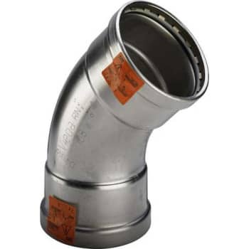 [035712076] 76,1 mm Sanpress Inox bøjning 45°
