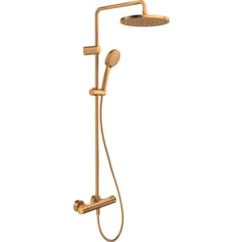 [722649867] Duravit brusesystem 1000 i børstet bronze, inkl hånd/hovedbruser