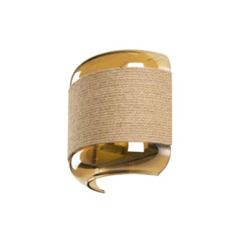 [4243912951] PANTILO ROPE, lampe til vægmontering,1 x max. 15W G9, guld