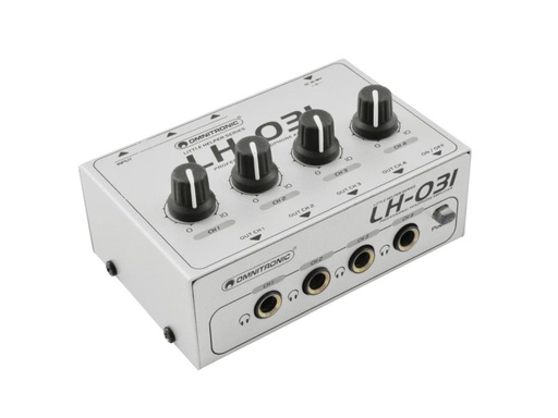 [H55862] LH-031 hovedtelefonforstærker - 4 kanaler