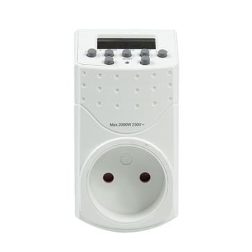 [7828105546] Døgn-/ugeur mini timer digital hvid