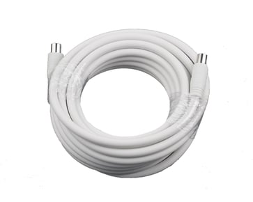 [7828105805] Antenneledning med stik HF-tæt 5 meter hvid