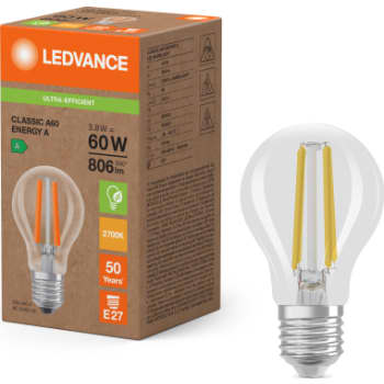 [5657020182] LED STD FIL 3,8W 827 (60W) E27 ENERGKL A