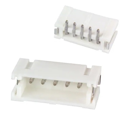 [H55891] Ledning-til-print fatning - JST ZH, 5pol, 1,5mm benafs. SMT