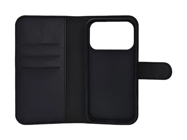 [H66752] Wallet cover til iPhone 17 Pro, stand funktion, Sort