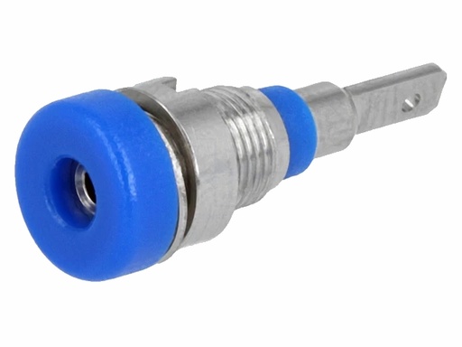[H60977] 2mm Bananbøsning 10A, 23mm, Blå