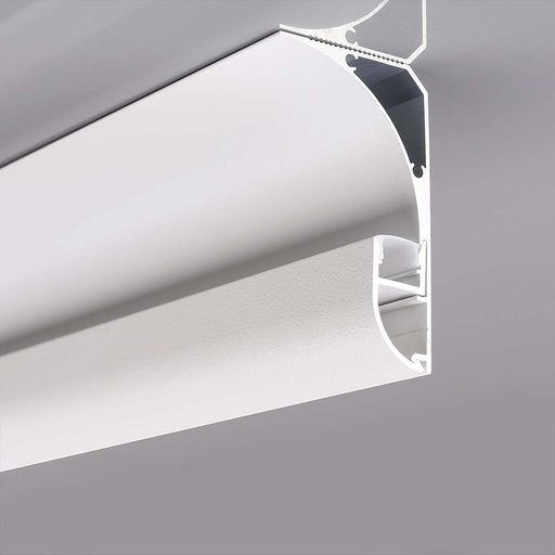 [26378-0] Monteringskit til LED-strips - Sølv Hus, Diffuser - 2000x60x36mm