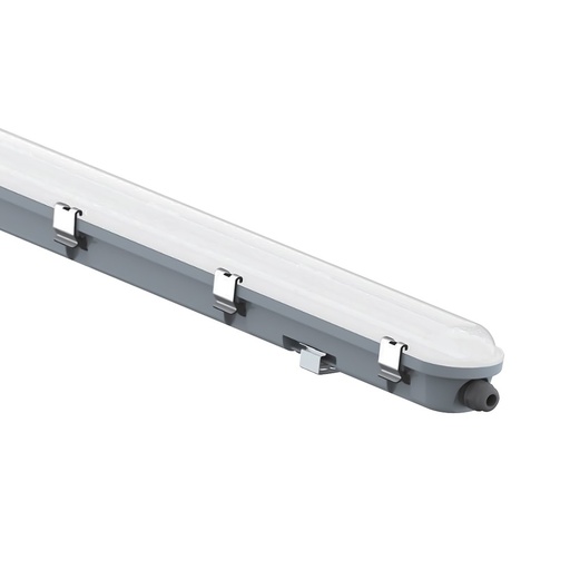 [33177-20070] 120 cm VT-120137S LED armatur 36W - Vandtæt med sensor & mælkehvidt dæksel