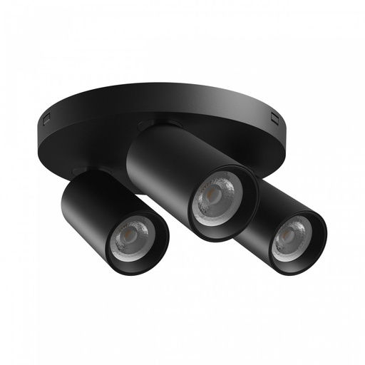 [33100-0] Madara Altro Loftlampe Sort 3xGU10 - 230V IP20 Elegante Runde Design Mål 220x134mm
