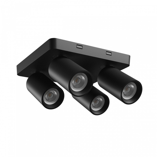 [33102-0] Madara Altro loftslampe med 4 GU10-pærer i sort - 230V, IP20 - Elegant belysning til loftet.