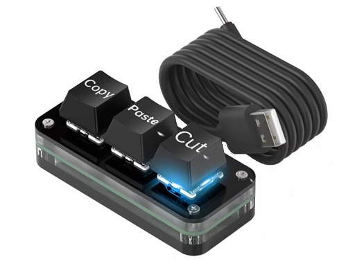 [H15132] USB ministastatur - 3 taster (copy, paste, cut)