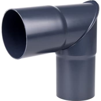 Plastmo knærør, Ø75mm, 90° Grafit