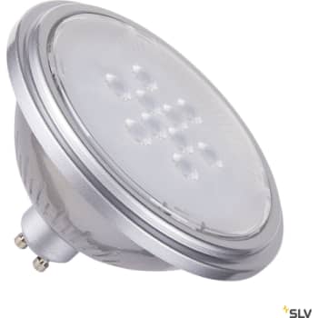 [4257909086] QPAR111 GU10, LED-lyskilde sølv 7W 3000K CRI90 40°