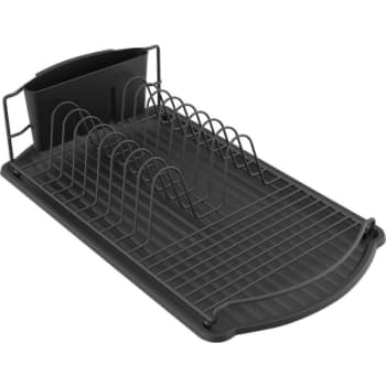 [930240253] Spirella opvaskestativ med bakke matt-sort